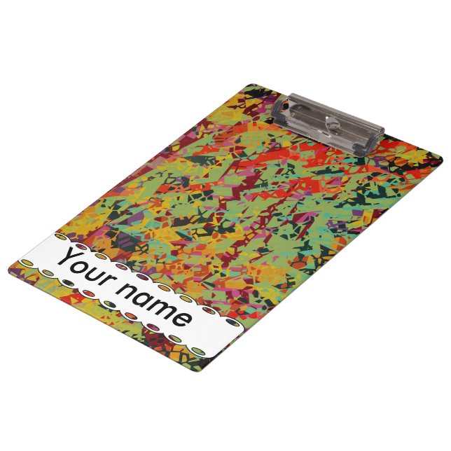 Colourful holes texture clipboard (Angled)