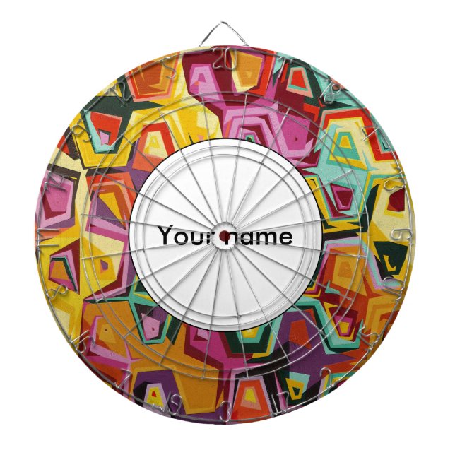 Colourful holes texture dartboard (Front)