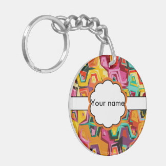 Colourful holes texture keychain