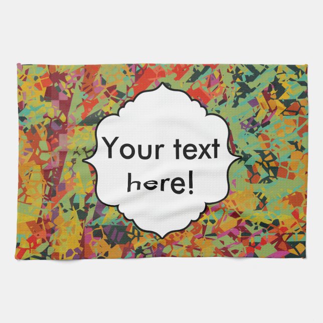 Colourful holes texture kitchen towel (Horizontal)