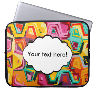 Colourful holes texture laptop sleeve