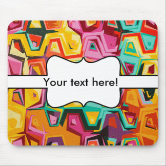 Colourful holes texture mouse pad