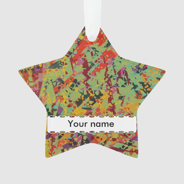 Colourful holes texture ornament (Front)