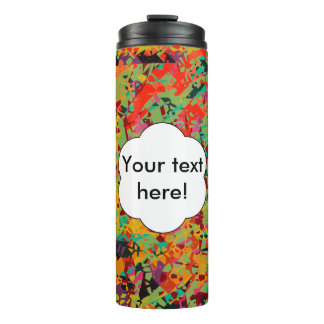 Colourful holes texture thermal tumbler