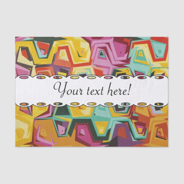 Colourful holes texture tissue paper (Front)