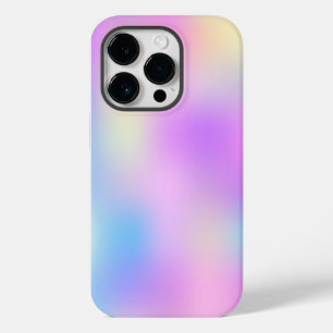 Colourful holographic background iPhone 14 pro case