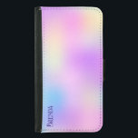 Colourful holographic background samsung galaxy s5 wallet case<br><div class="desc">Image of a colourful holographic background.</div>