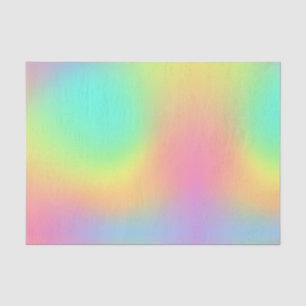 Colourful holographic style abstract pattern tissue paper