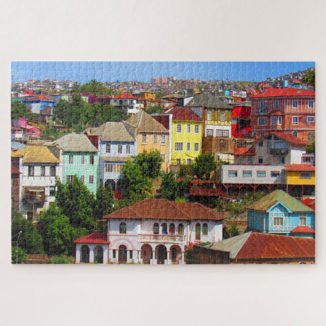 colourful homes jigsaw puzzle (Horizontal)