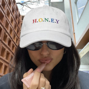 Colourful HONEY Embroidered Baseball Cap