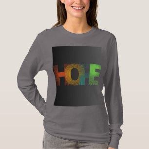 Colourful HOPE Typography T-Shirt