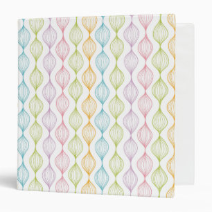 Colourful horizontal ogee pattern binder