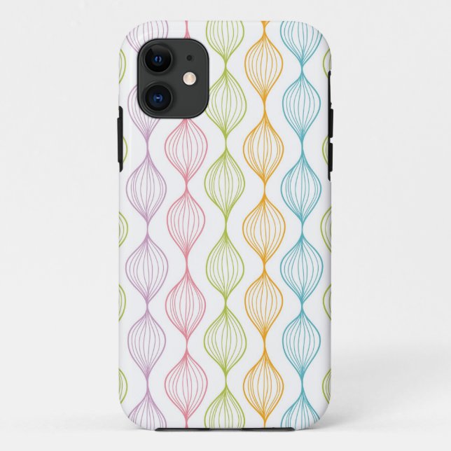 Colourful horizontal ogee pattern Case-Mate iPhone case (Back)