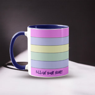 Colourful Horizontal Stripes Coffee Mug