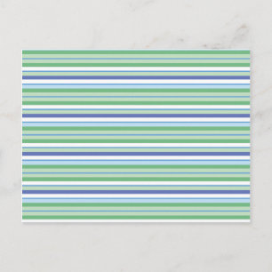 Colourful horizontal stripes postcard