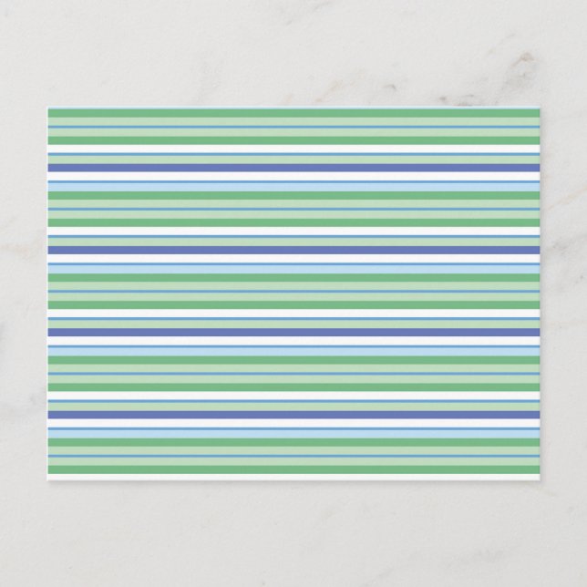 Colourful horizontal stripes postcard (Front)