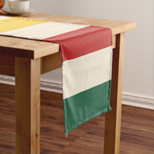 Colourful Horizontal Stripes Short Table Runner