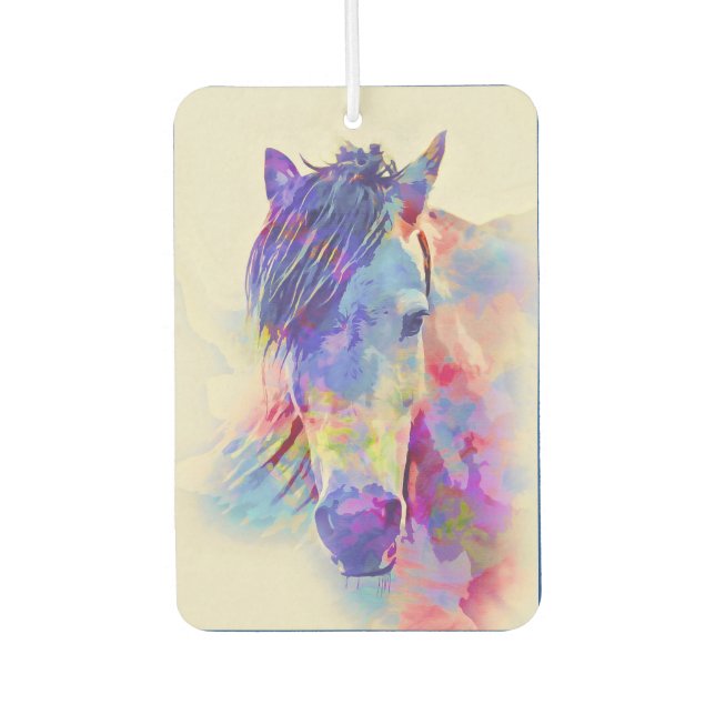 Colourful Horse Artistic Design Air Freshener (Front)