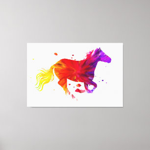 Colourful Horse Canvas Print
