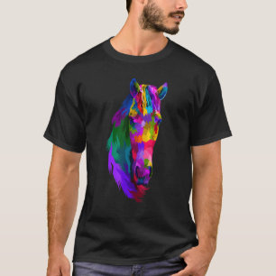 Colourful Horse Graphic 3 T-Shirt