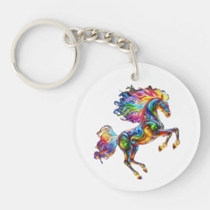 Colourful Horse Keychain