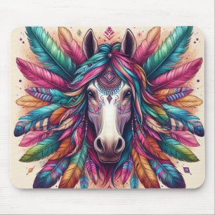 Colourful Horse Mouse Pad