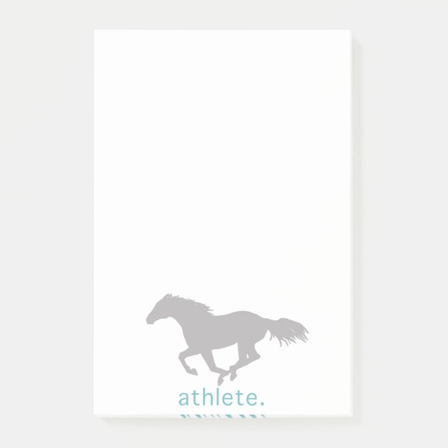 Colourful Horse Pattern Post-it Notes (Front)