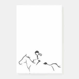 Colourful Horse Pattern Post-it Notes