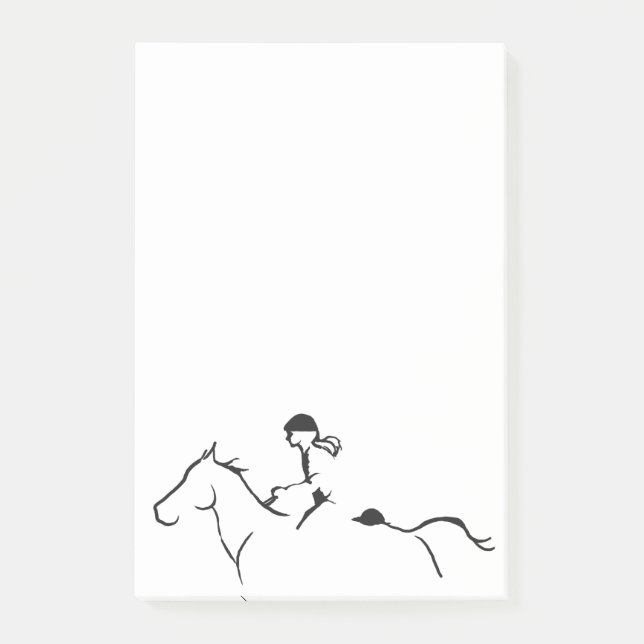 Colourful Horse Pattern Post-it Notes (Front)