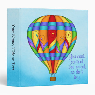 Colourful Hot Air Balloon Binder