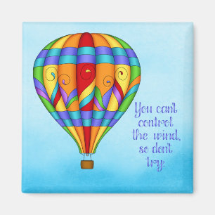 Colourful Hot Air Balloon Magnet