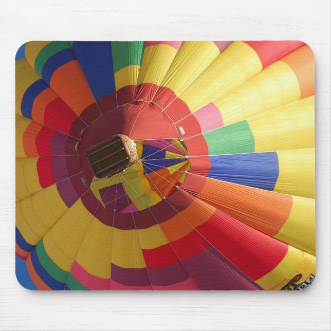 Colourful Hot Air Balloon Mouse Pad (Front)