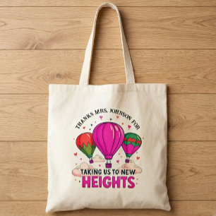 Colourful Hot Air Balloon - Teacher Appreciation Tote Bag