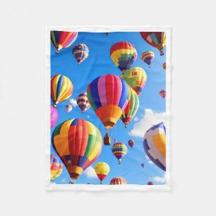 Colourful Hot Air Balloons Blanket