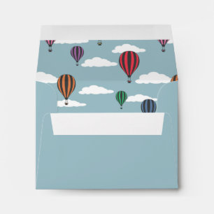 Colourful hot air balloons envelope
