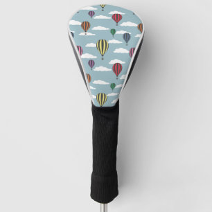 Colourful hot air balloons golf head cover
