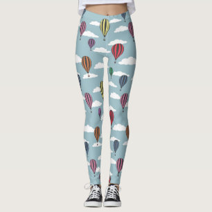 Colourful hot air balloons leggings