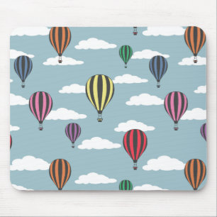 Colourful hot air balloons mouse pad