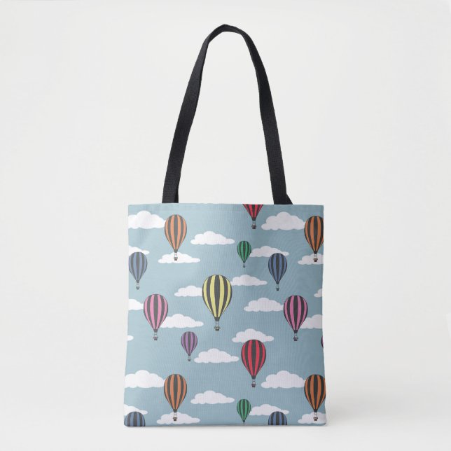 Colourful hot air balloons tote bag (Front)