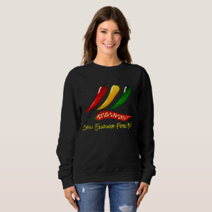 Colourful Hot Peppers & "Chili Enough For You?" Sweatshirt