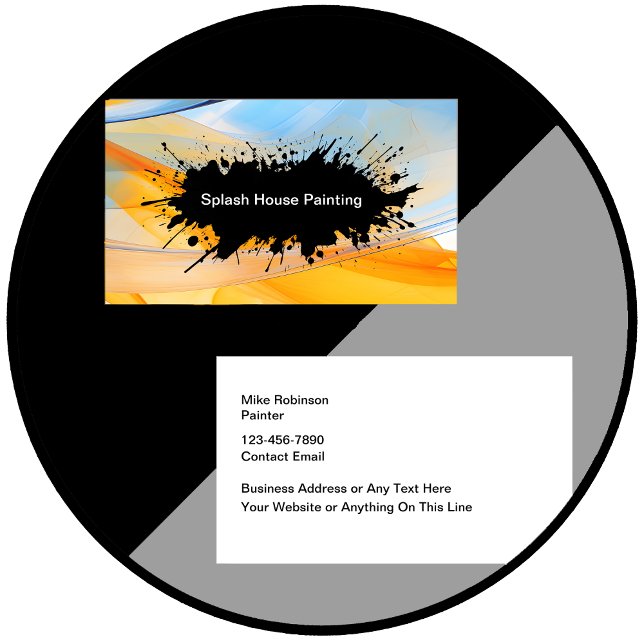 Colourful House Painting Business Cards (Creator Uploaded)