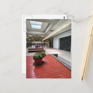 Colourful Houseplants Liminal Space Abandoned Mall Postcard