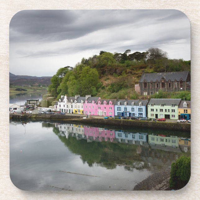 Colourful houses in Portree, Skye Coaster (Front)