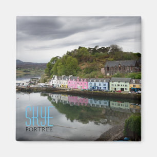 Colourful houses in Portree, Skye Magnet