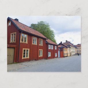 Colourful houses, Lotsgatan, SÃ¶dermalm, Stockholm Postcard