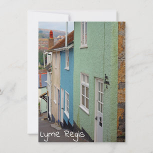 Colourful houses, Lyme Regis, Dorset, England Card
