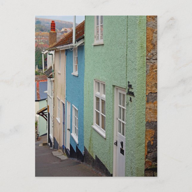 Colourful houses, Lyme Regis, Dorset, England Postcard (Front)