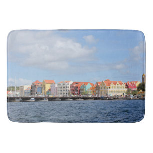 Colourful Houses of Willemstad, Curacao Bath Mat