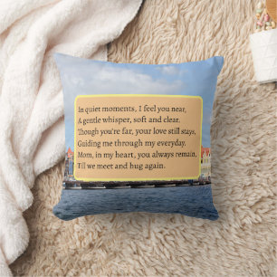 Colourful Houses of Willemstad, Curacao Miss My Mo Throw Pillow