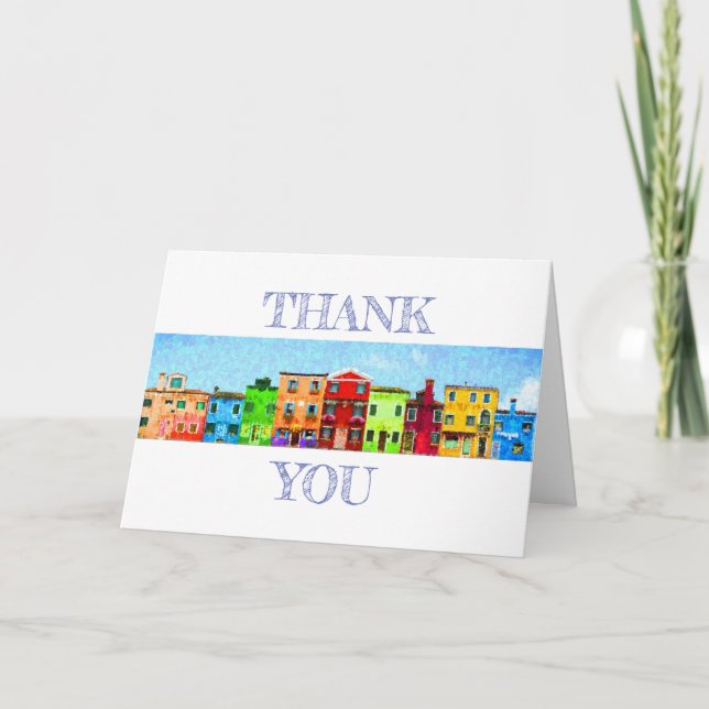 Colourful Houses | Realtor or Mortgage | Thank You (Front)